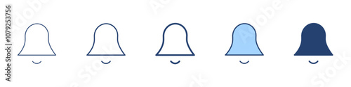 Bell icon Symbol set collection
