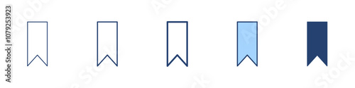 Bookmark icon Symbol set collection
