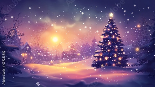 vector Merry Christmas and Happy New Year banner