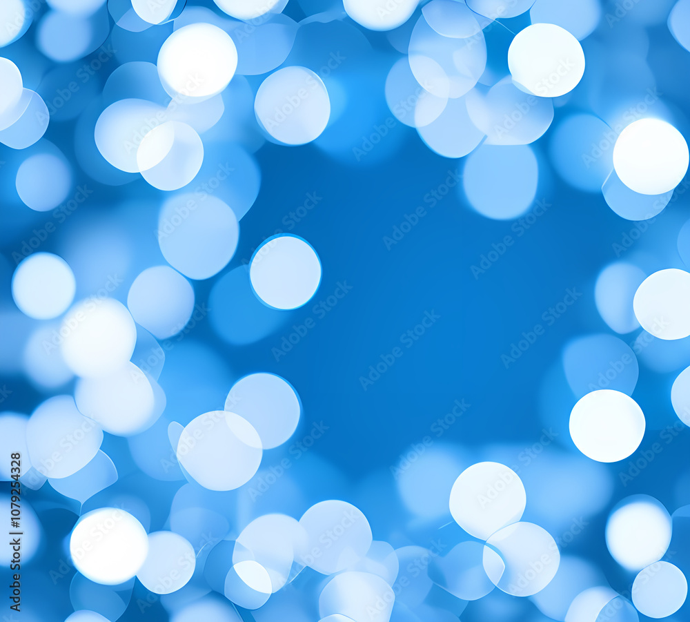 Green bokeh background with blue bokeh effect defocused lights on dark background.generative ai Green bokeh background with blue bokeh effect defocused lights on dark background.generative ai