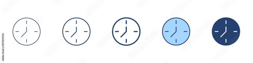 Clock icon Symbol set collection Clock icon Symbol set collection