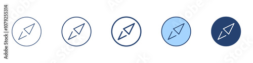 Compass icon Symbol set collection