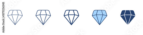 Diamond icon Symbol set collection