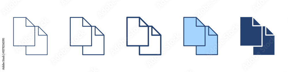 Documents icon Symbol set collection