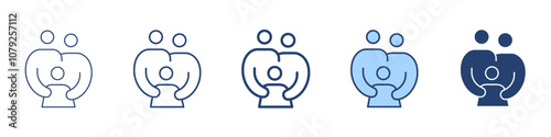 Family icon Symbol set collection