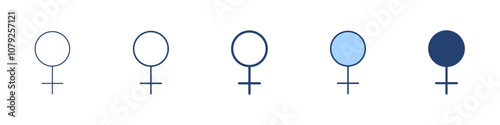 Female icon Symbol set collection