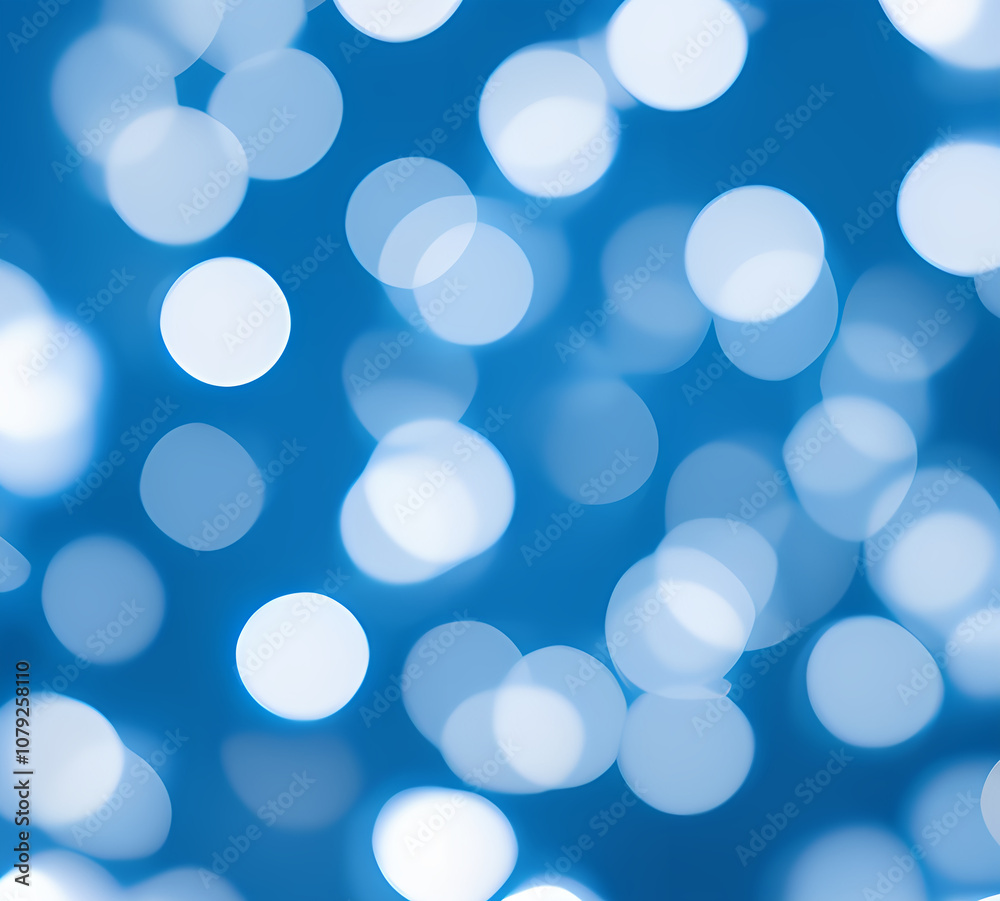 Green bokeh background with blue bokeh effect defocused lights on dark background.generative ai	