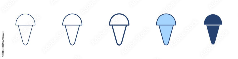 Ice cream icon Symbol set collection Ice cream icon Symbol set collection
