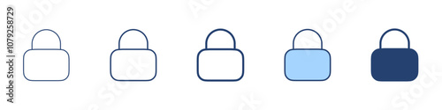 Lock icon Symbol set collection