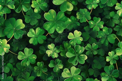 Shamrock pattern, Saint Patrick's Day