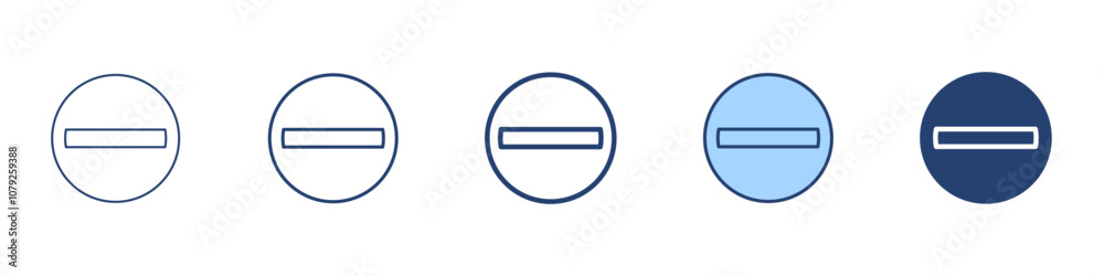 No entry icon Symbol set collection No entry icon Symbol set collection