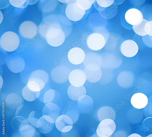 Green bokeh background with blue bokeh effect defocused lights on dark background.generative ai 