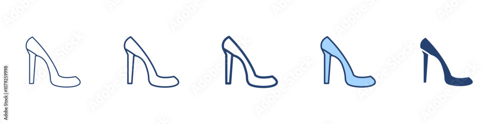 Sandal icon Symbol set collection Sandal icon Symbol set collection