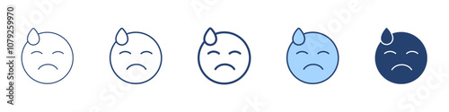 Sad icon Symbol set collection