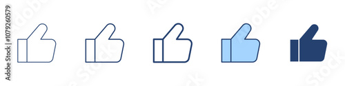 Thumbs up icon Symbol set collection