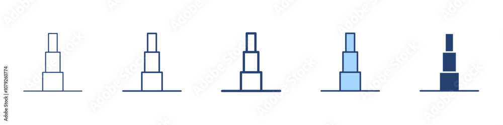 Obraz premium Tower icon Symbol set collection