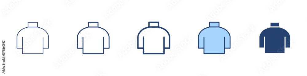 Obraz premium Turtle neck icon Symbol set collection