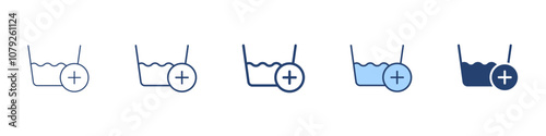 Add laundry washing icon Symbol set collection