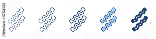 Bacon icon Symbol set collection