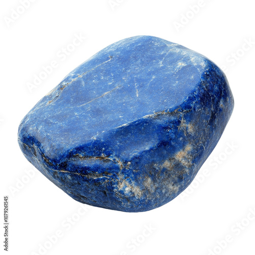 Natural blue stone on a transparent background showcasing the beauty of transparent transparent variations, Blue color stone on a transparent background. Stone transparent background photo