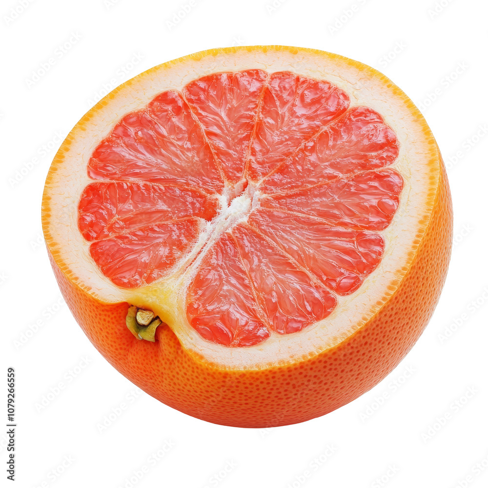 Half pink grapefruit displayed on a transparent background highlighting its juicy texture and vibrant color, half pink grapefruit citrus fruit isolated on transparent background Half pink grapefruit displayed on a transparent background highlighting its juicy texture and vibrant color, half pink grapefruit citrus fruit isolated on transparent background