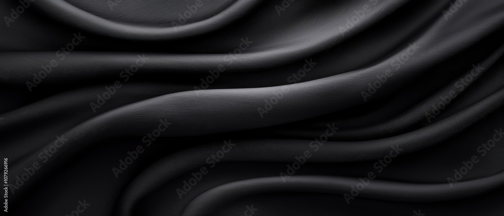 A black background with a wavy pattern A black background with a wavy pattern