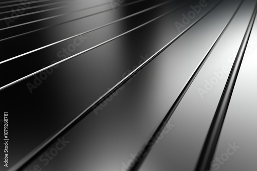 Minimalistic metal stripes with smooth gradient effect