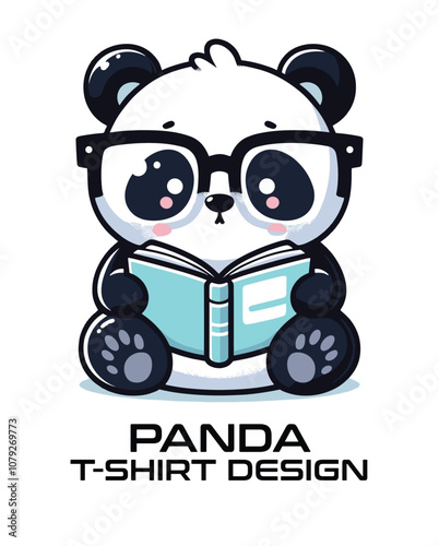 Panda Vector T Shirt Design photo