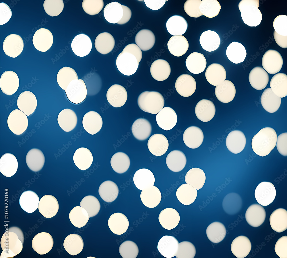 Green bokeh background with blue bokeh effect defocused lights on dark background.generative ai	