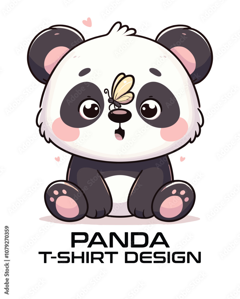 Fototapeta premium Panda Vector T Shirt Design