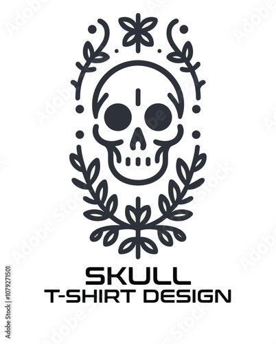 Skull Vector T Shirt Design