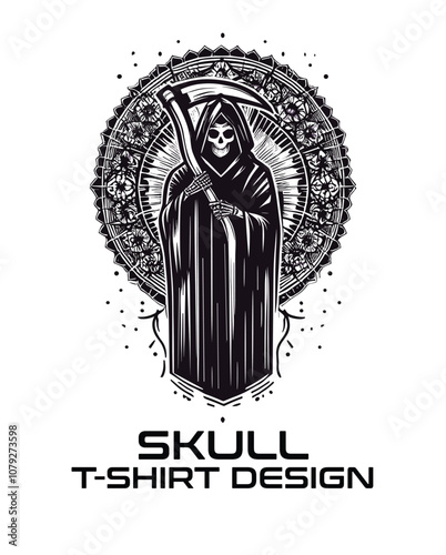 Skull Vector T Shirt Design