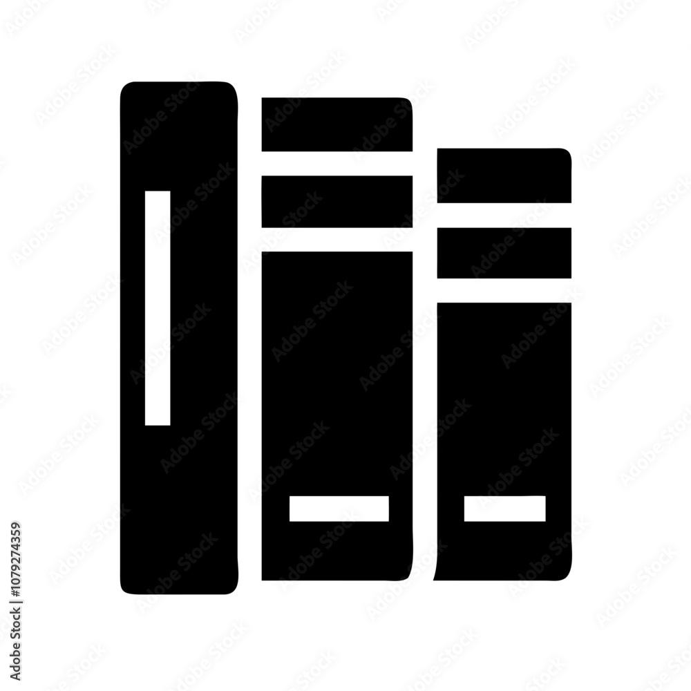 A simple vector icon representing a stack of books, symbolizing knowledge, education, and learning, perfect for use in educational materials or library-related designs A simple vector icon representing a stack of books, symbolizing knowledge, education, and learning, perfect for use in educational materials or library-related designs