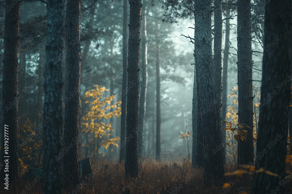 Obraz premium forest in the morning