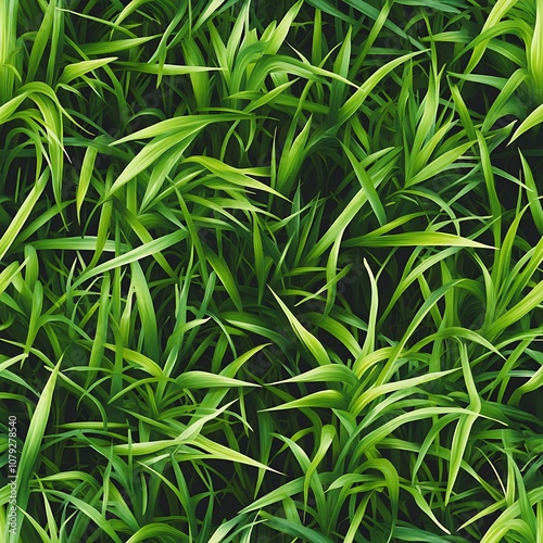 Lush Seamless Green Grass Texture Ideal for Outdoor Image Design