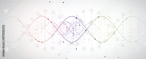 A dna technology abstract background