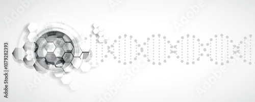 A dna technology abstract background