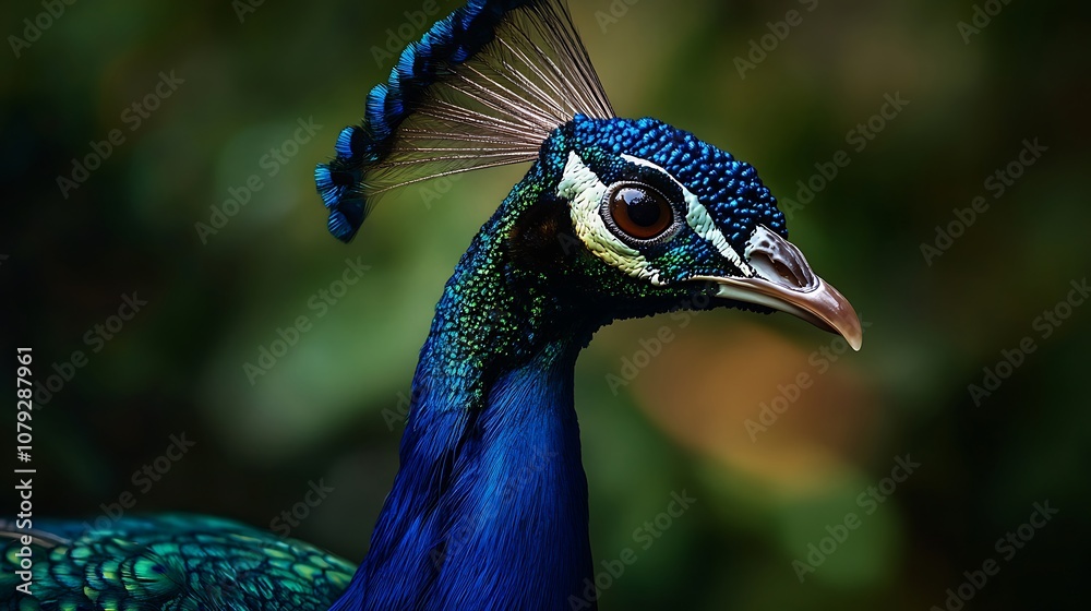 Detailed realistic oil painting of a vibrant peacock in nature image Detailed realistic oil painting of a vibrant peacock in nature image