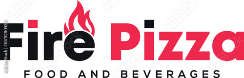 Fire Icon Restaurant Logo 