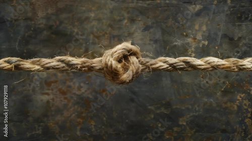 Frayed Cord: A single thread, dangling precariously, waiting to be rewoven into something stronger.  photo