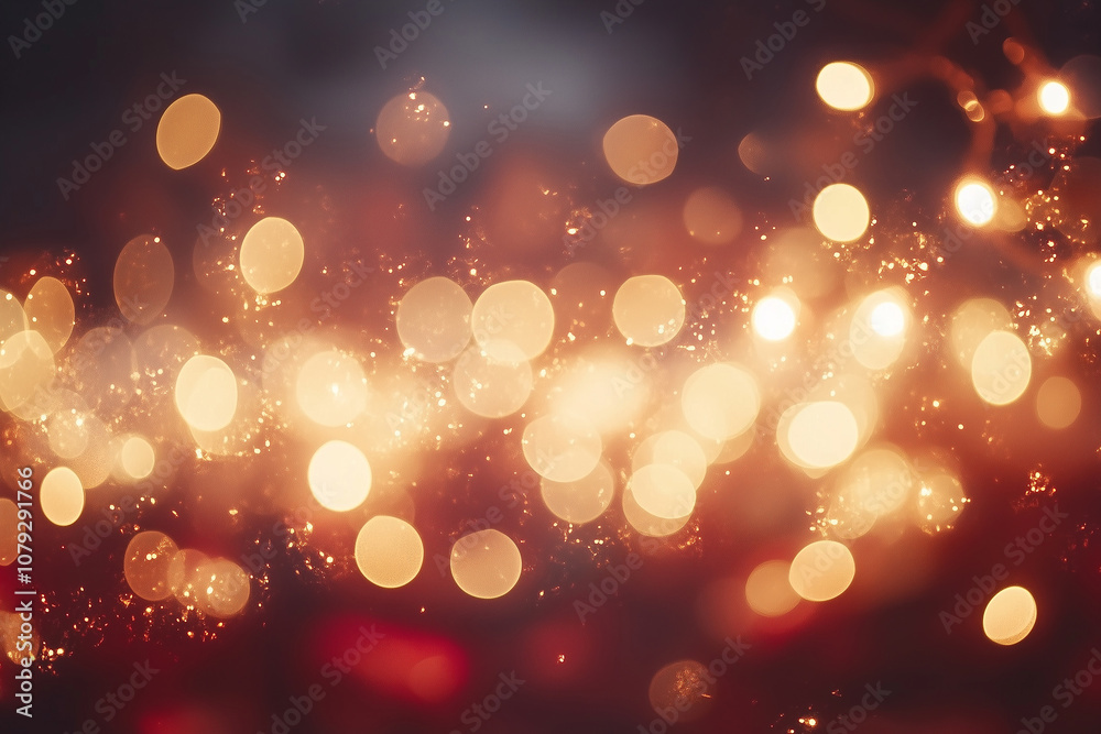A warm, sparkling light display captured during an evening celebration, showcasing glowing orbs and a festive ambiance A warm, sparkling light display captured during an evening celebration, showcasing glowing orbs and a festive ambiance