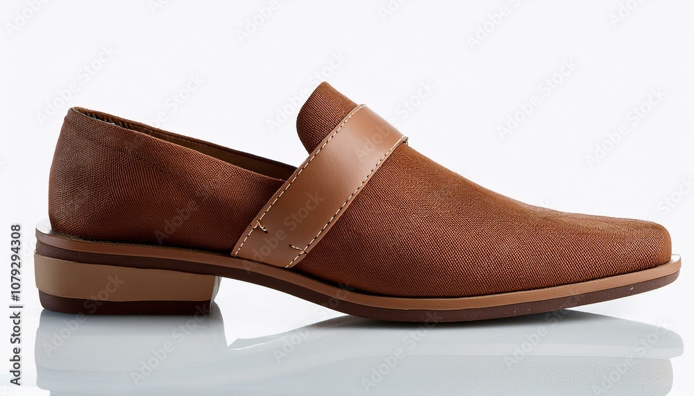 brown stylish sandals on white isolated background brown stylish sandals on white isolated background