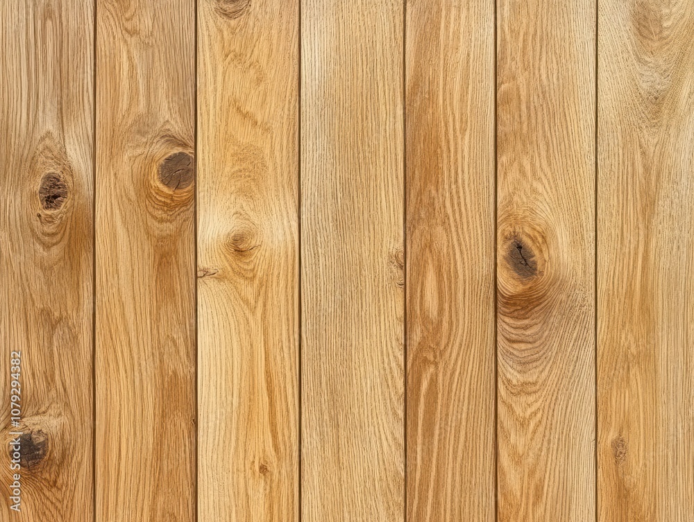 Fototapeta premium Beige oak wood background seamless texture