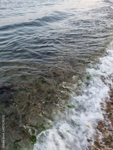 waves on the rocks