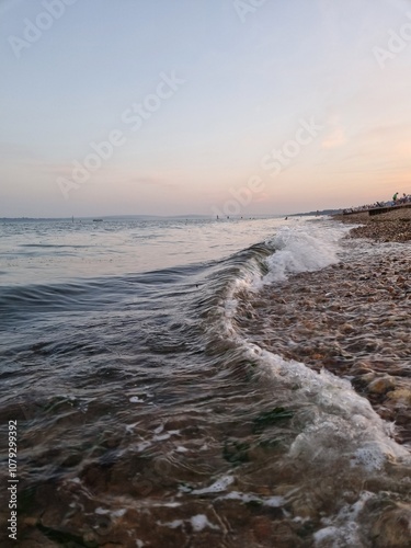 waves on the beach