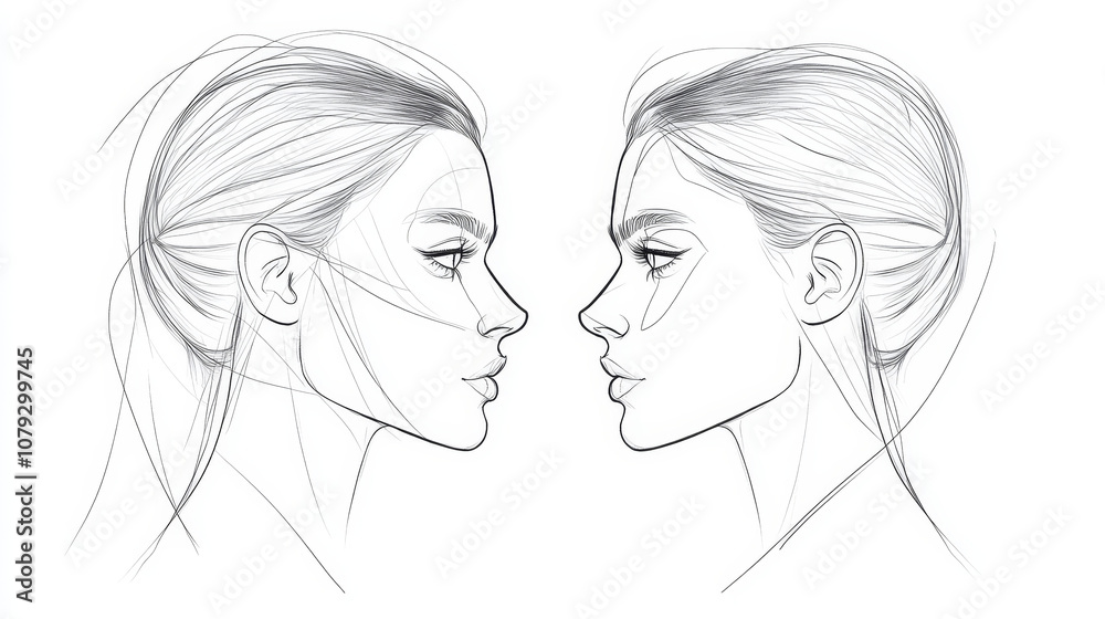 Choose a consistent line weight--thick lines for a bold look, or thinner lines for a more delicate style. Choose a consistent line weight--thick lines for a bold look, or thinner lines for a more delicate style.