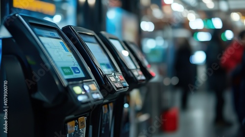 Wallpaper Mural Explore the convenience of modern ticketing systems a closeup on contactless innovations in transportation Torontodigital.ca