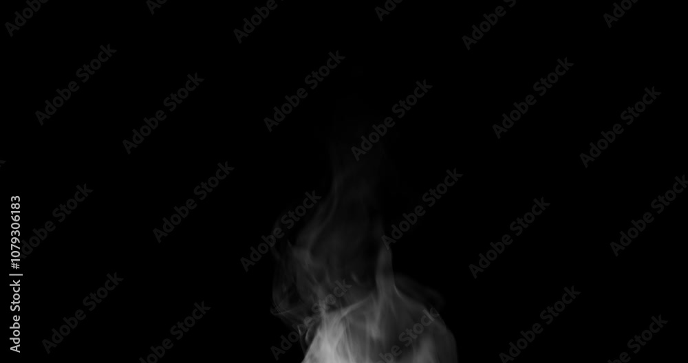 Trickle of Steam Slowly Rising from the Cup. White steam rises light, graceful twists on a black background. Slow motion. Footage is perfect for the layer with different blending modes. Trickle of Steam Slowly Rising from the Cup. White steam rises light, graceful twists on a black background. Slow motion. Footage is perfect for the layer with different blending modes.