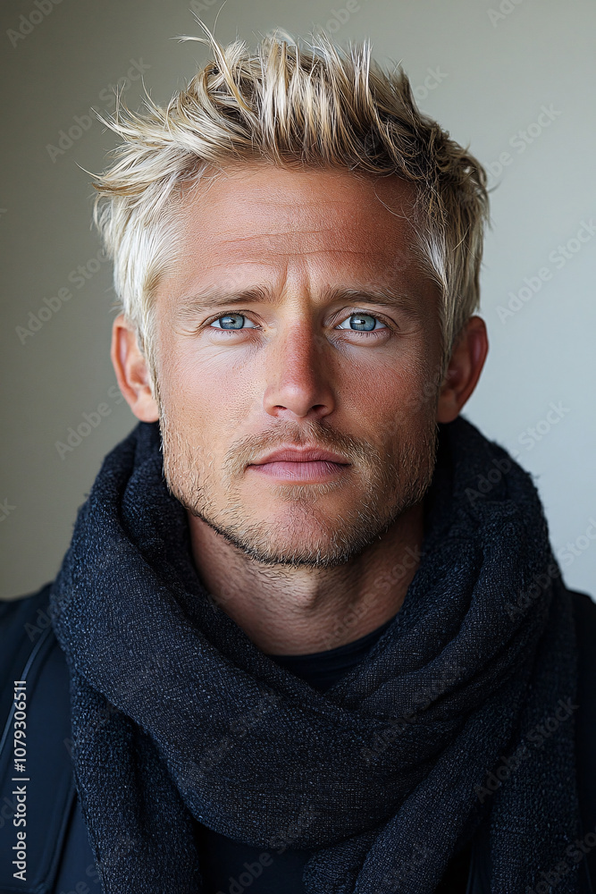 Mature, attractive man with beard and blond hair, smiling on a white background, looking professional. Mature, attractive man with beard and blond hair, smiling on a white background, looking professional.