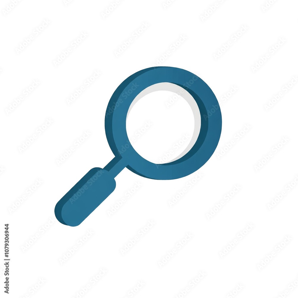 Magnifying glass icon on white background Magnifying glass icon on white background